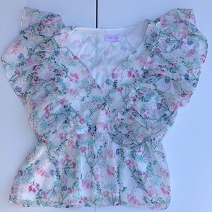 Baby doll Short sleeve Dressy top